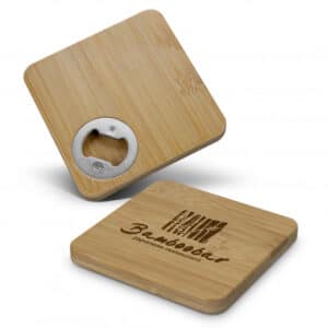 Round Bamboo Bottle Opener Magnetic - Brilliant Promos - Be Brilliant!